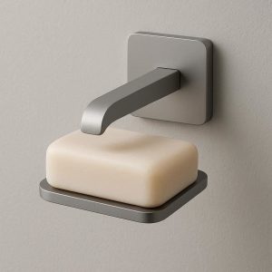 Space-Saving Floating Soap Holder – Modern Wall-Mounted Design