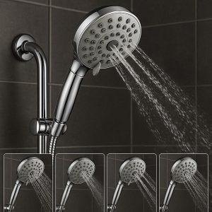 Adjustable Shower Head with 5 Spray Modes - High-Pressure Massage for Daily Relaxation