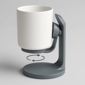 360° Rotating Toothbrush Cup – Modern Multi-Angle Bathroom Accessory