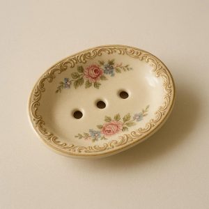 Vintage-Inspired Porcelain soap – Classic Decorative Accent