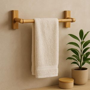 Eco-Friendly Bamboo Towel Hanger – Sustainable & Aesthetic Bathroom Accent